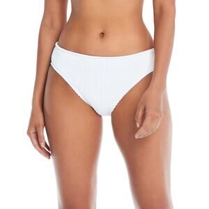 Bleu by Rod Beattie Women's Basic Hipster Bikini Bottoms, White, Size 8 0380